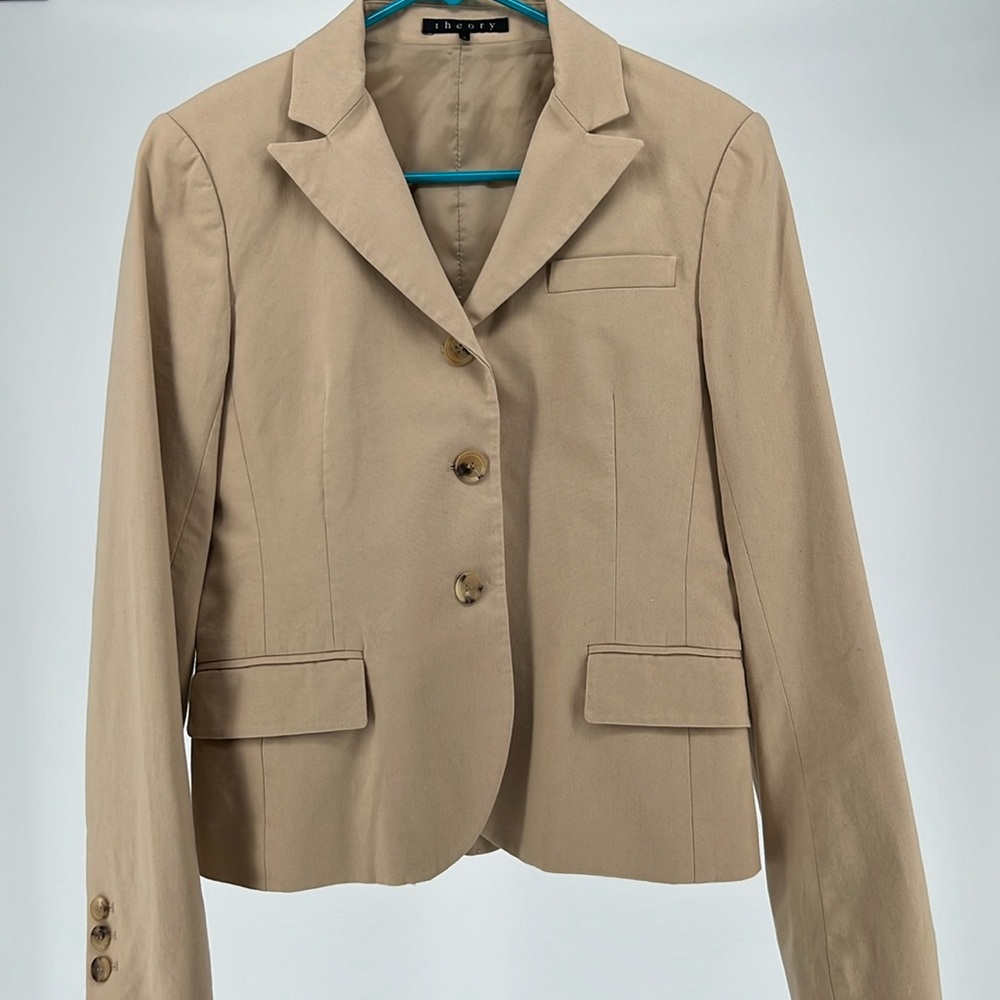 THEORY TAN BLAZER